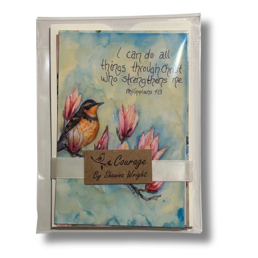 Set of five God Tweets "Courage"