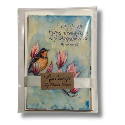 Set of five God Tweets "Courage"