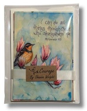 Set of five God Tweets "Courage"