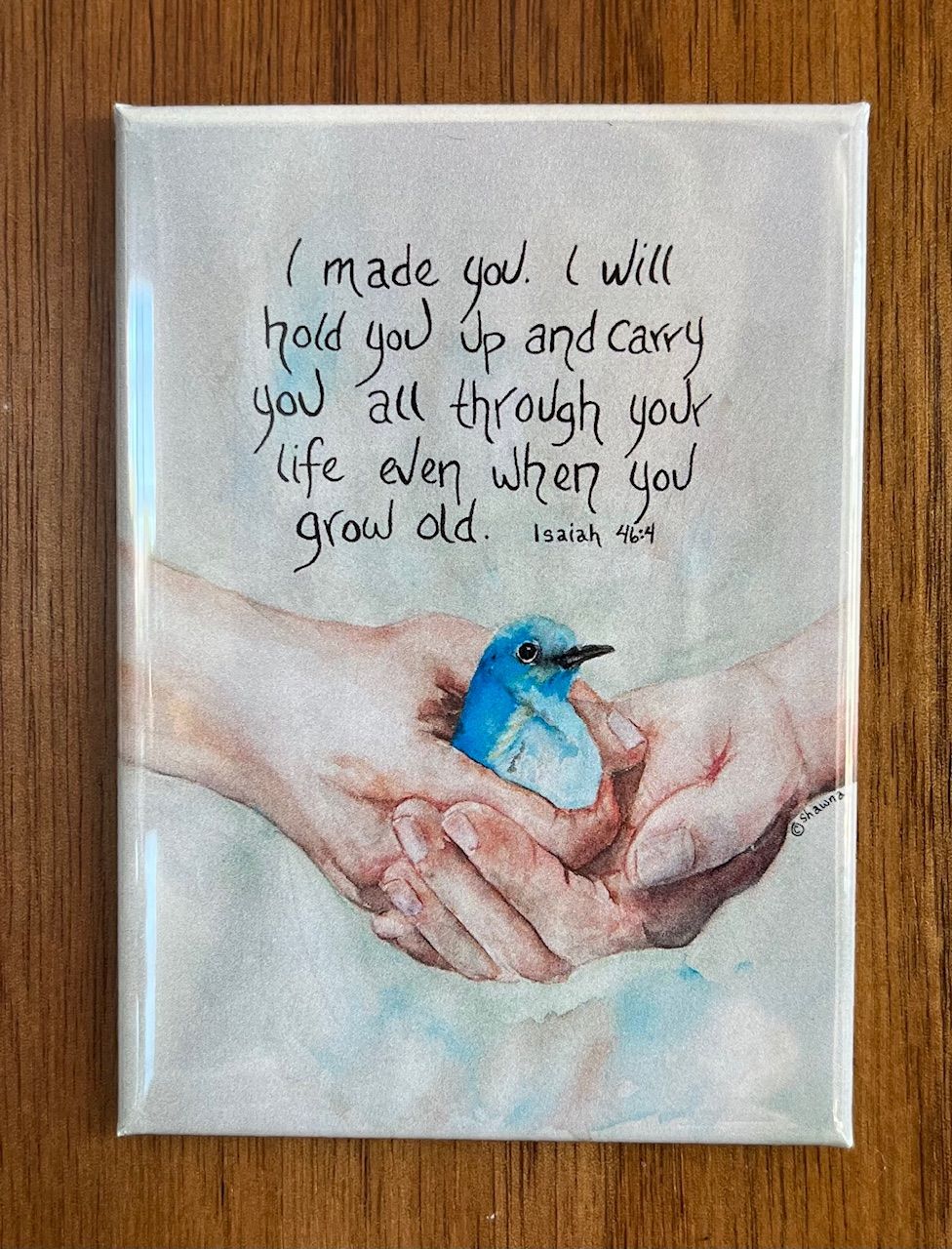 In His Hands (Large Specialty Magnet)