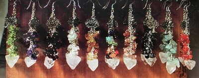 Apophyllite Point Chip Earrings Apophyllite Point Chip Earrings