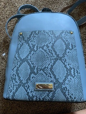 London Fog Blue Backpack w/Exotic Trim London Fog Blue Backpack w/Exotic Trim