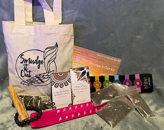Smudge it Out Kits. $112 value $59 WITH FREE $25 Sage Babe T shirt to first 12 people