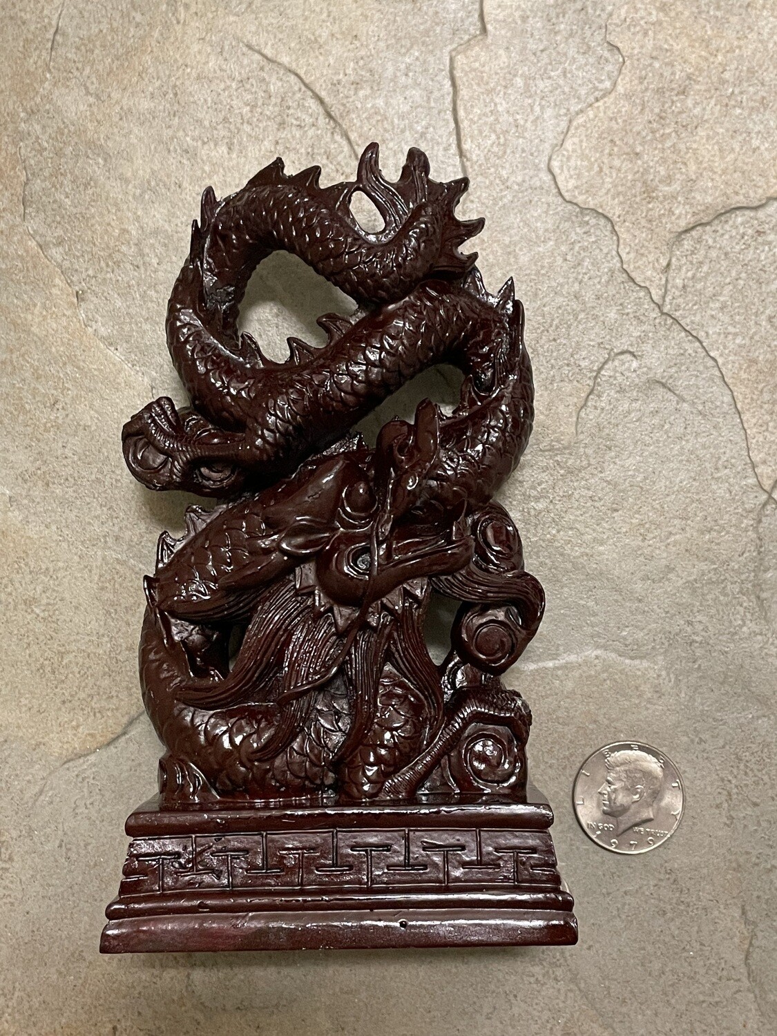 Lucky Dragon Statue FREE PRIORITY SHIPPING and FREE Nephrite Jade Bracelet!