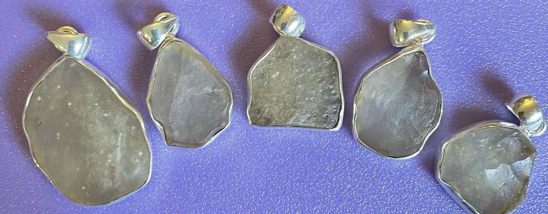 Libyan Desert Glass in Silver Our choice