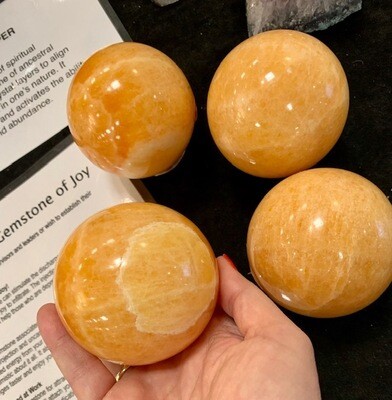 Orange Calcite Spheres