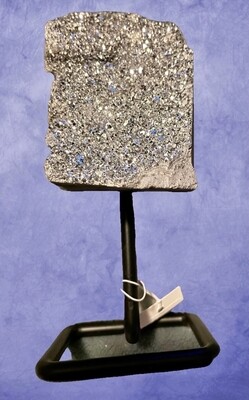 Silver Druzy on Stand