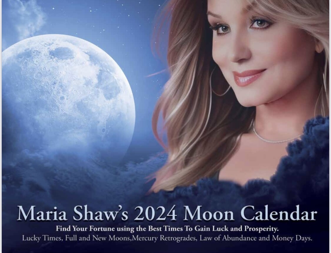 Maria's 2025 Wall Moon Calendar