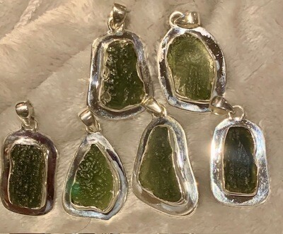 ExLarge Moldavite Pendants Excellent Price!