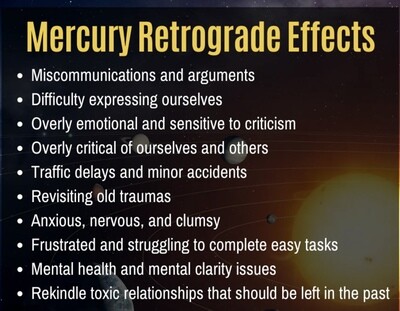 Mercury Retrograde Oil