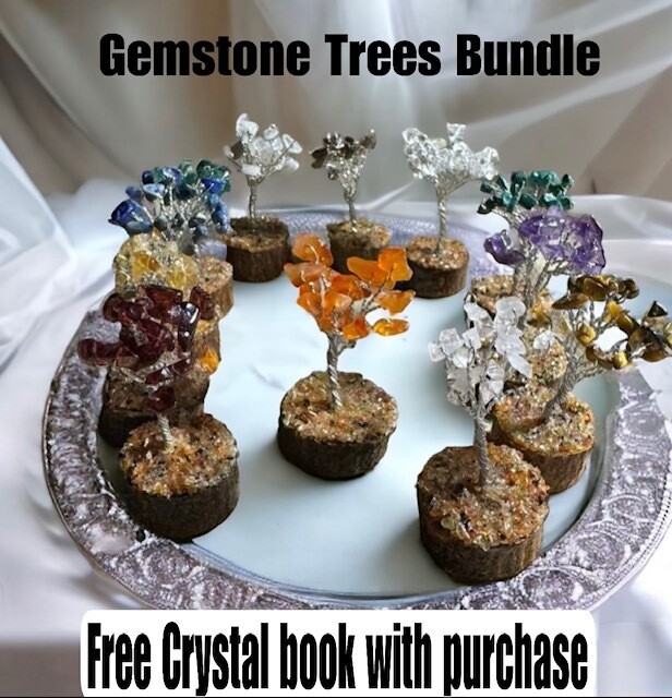 Gemstone Trees Set with Free Crystal Book