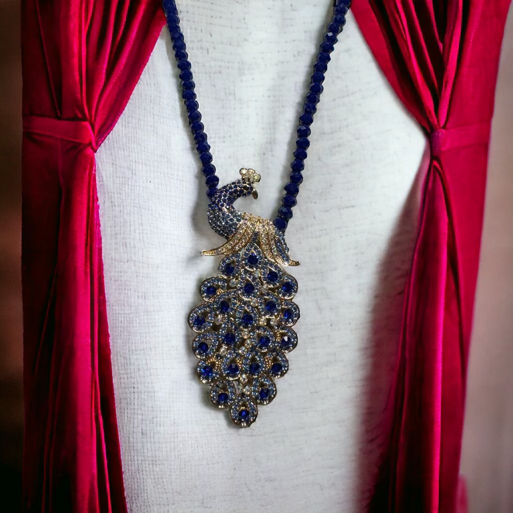 Peacock Crystal Necklace