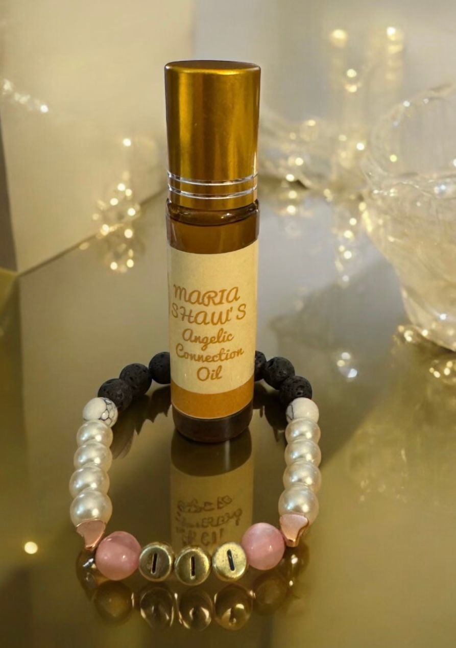 Angelic Connection Oil with Angel 1055 Bracelet