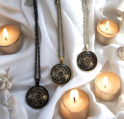 Angel Connections Blessing Oil and 7 Arch Angel Pendant