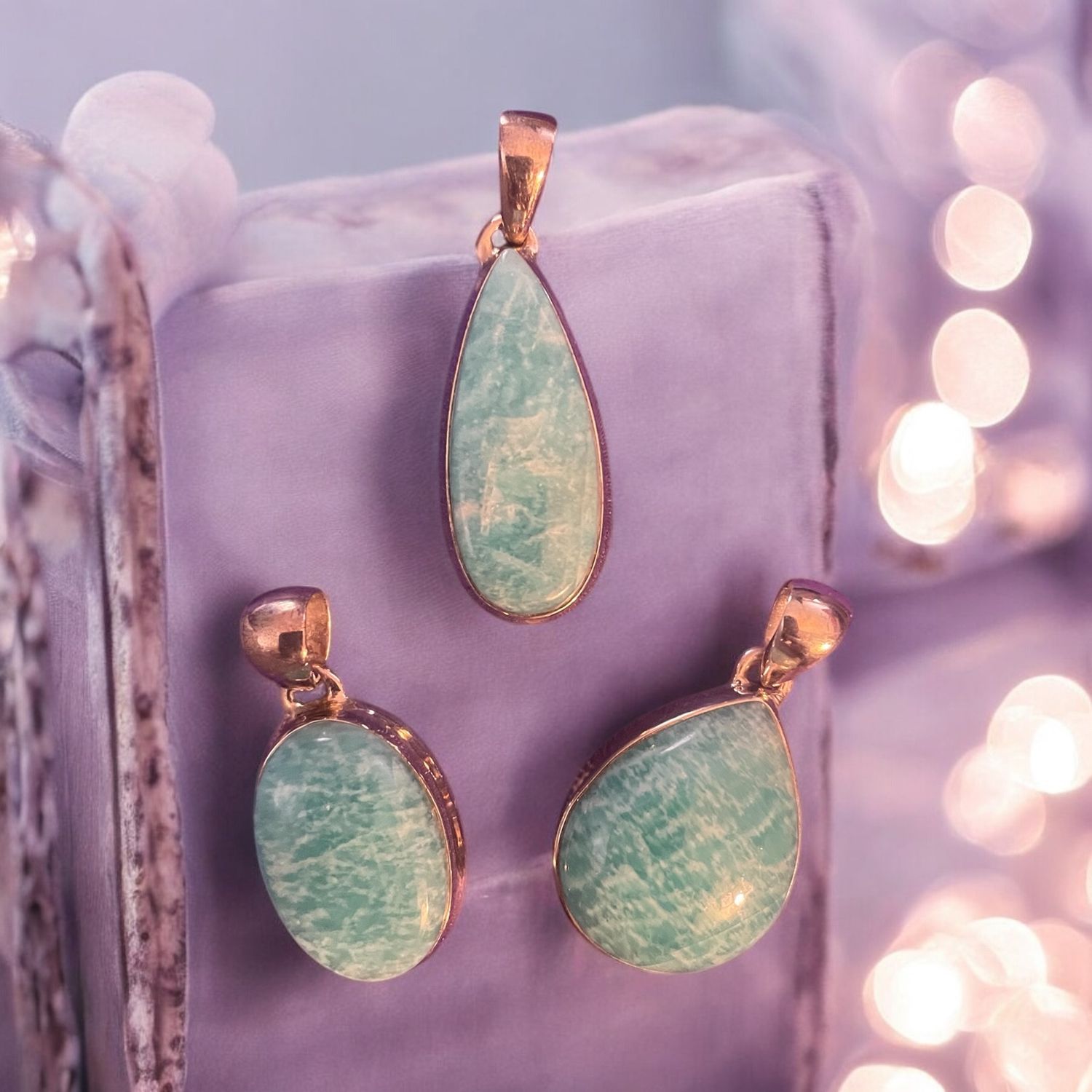 Amazonite Pendants