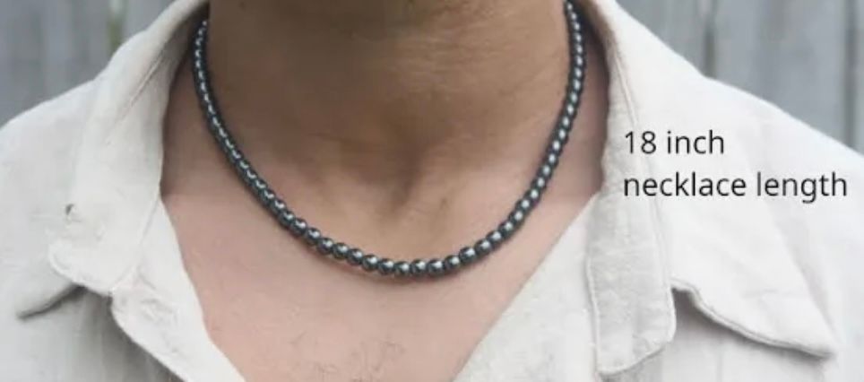 Hematite Necklace and hematite bracelet