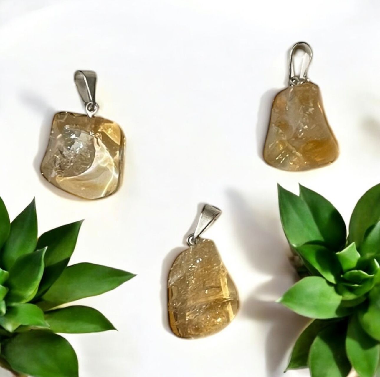 Small Citrine Pendants