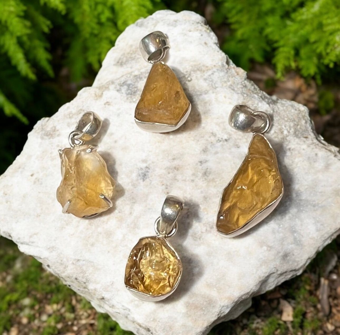 Citrine in Sterling Silver Pendant