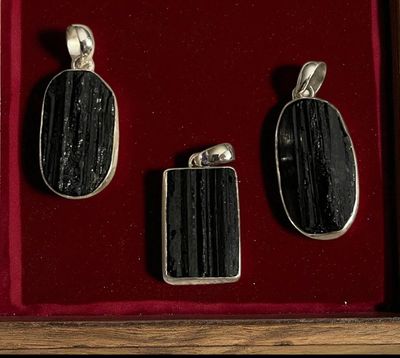 Black Tourmaline Pendant Black Tourmaline Pendant