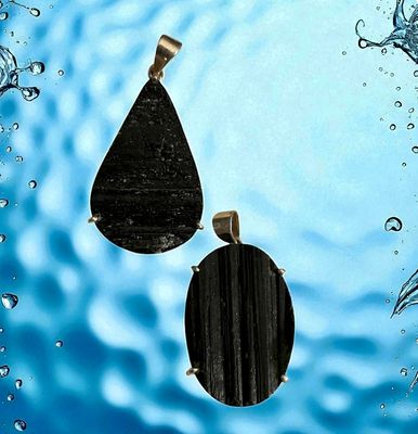 Large Black Tourmaline Pendant Large Black Tourmaline Pendant