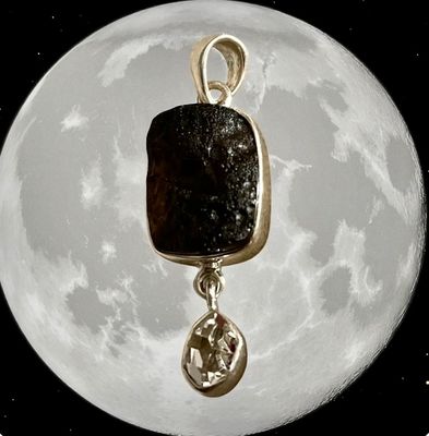 Colombianite w/Herkimer Pendant Colombianite w/Herkimer Pendant