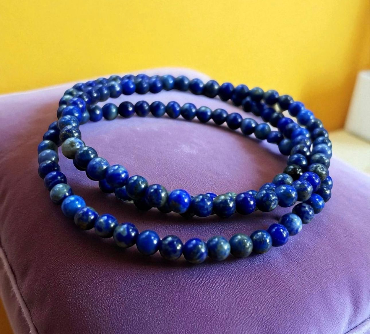 Lapis Bracelet 4mm