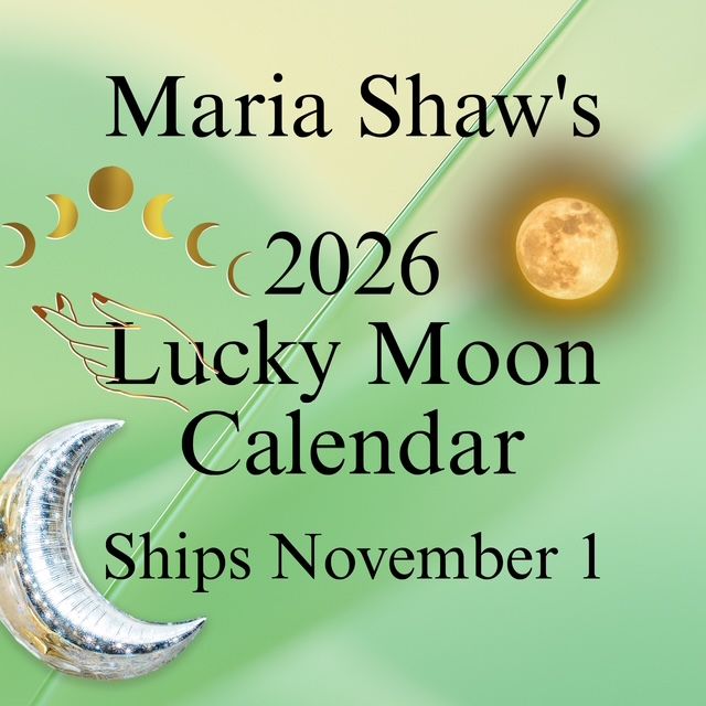 Maria Shaw&#39;s 2026  Pocket Size moon Calendar
