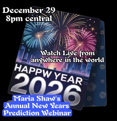 Maria&#39;s Annual New Year&#39;s Predictions Webinar