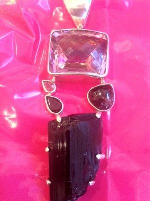 Celestial Quartz Pendant in Sterling. Celestial Quartz Pendant in Sterling.