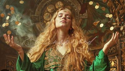 Goddess of Wealth Reading and Sacred Wealth Coin