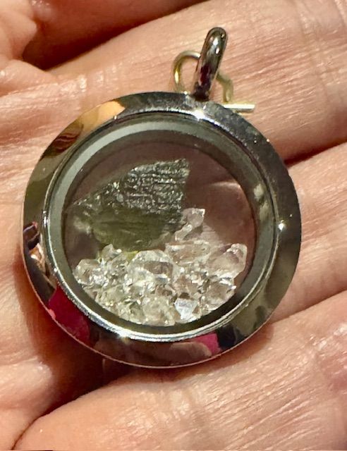 Moldavite, and Herkimer Diamond