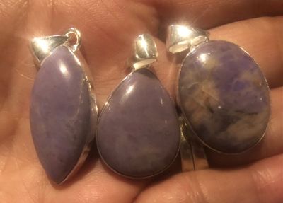 Lavender Jade Pendants