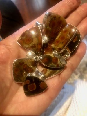 Peanut Obsidian Pendants