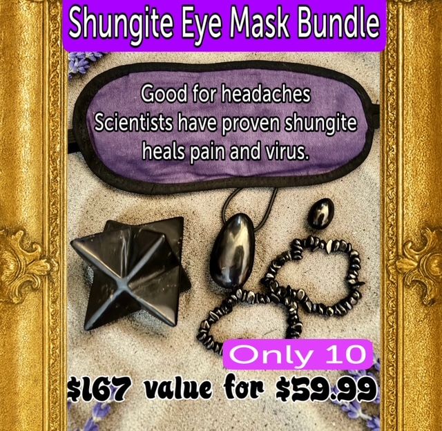 Shungite Eye Mask Bundle