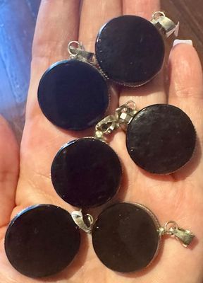 Black Obsidian Pendants from Mexico