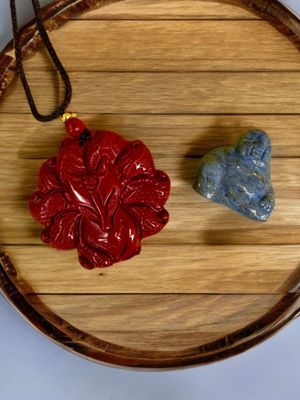 Nine Tailed Fox &amp; Dumortierite Buddha