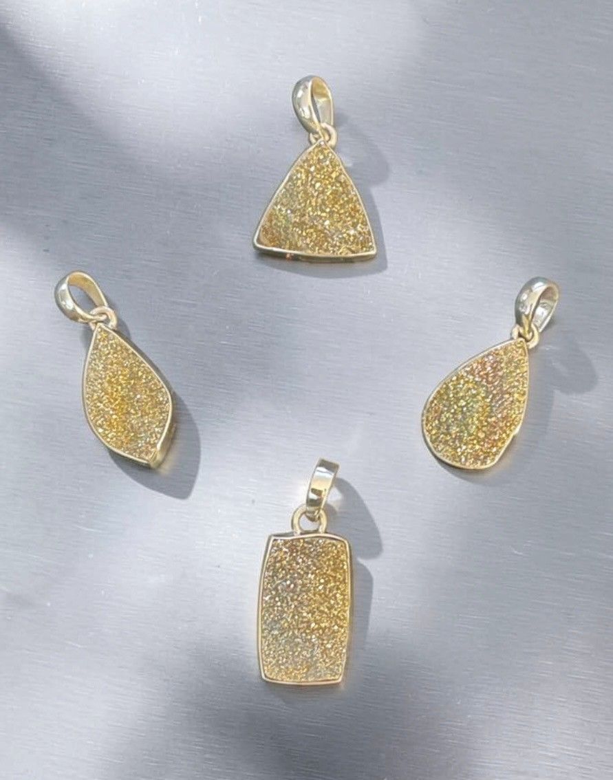Spectro Pyrite Pendants