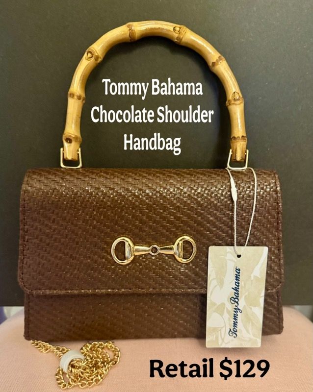 Tommy Bahama Chocolate Shoulder Handbag