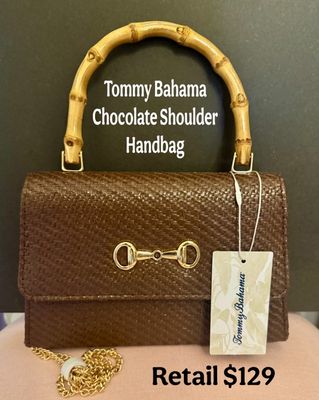 Tommy Bahama Chocolate Shoulder Handbag