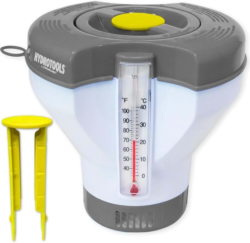 Dispenser - 3" tabs Smart-Refill w/ Thermometer &amp; Tongs