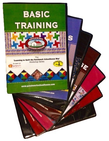 Patchwork Schoolhouse teaches Quilting - The Complete Set on DVD: How to sew fabric into handmade quilts