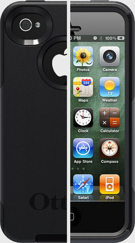 Iphone 4s Otterbox Commuter Series - Siyah