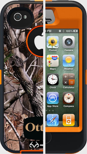 Iphone 4s Otterbox Defender Series Camo - Turuncu