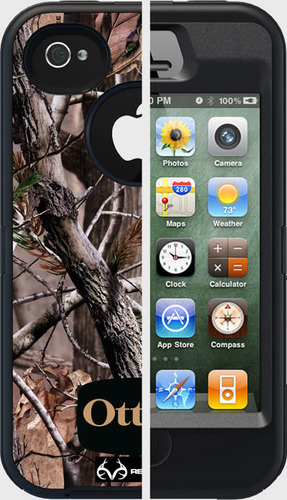 Iphone 4s Otterbox Defender Series Camo - Siyah