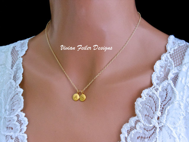 INITIAL Necklace 24K Gold Personalized Jewelry 1 to 6 Initials Charm Satellite Chain Mother Day Gift Christmas Gift Anniversary