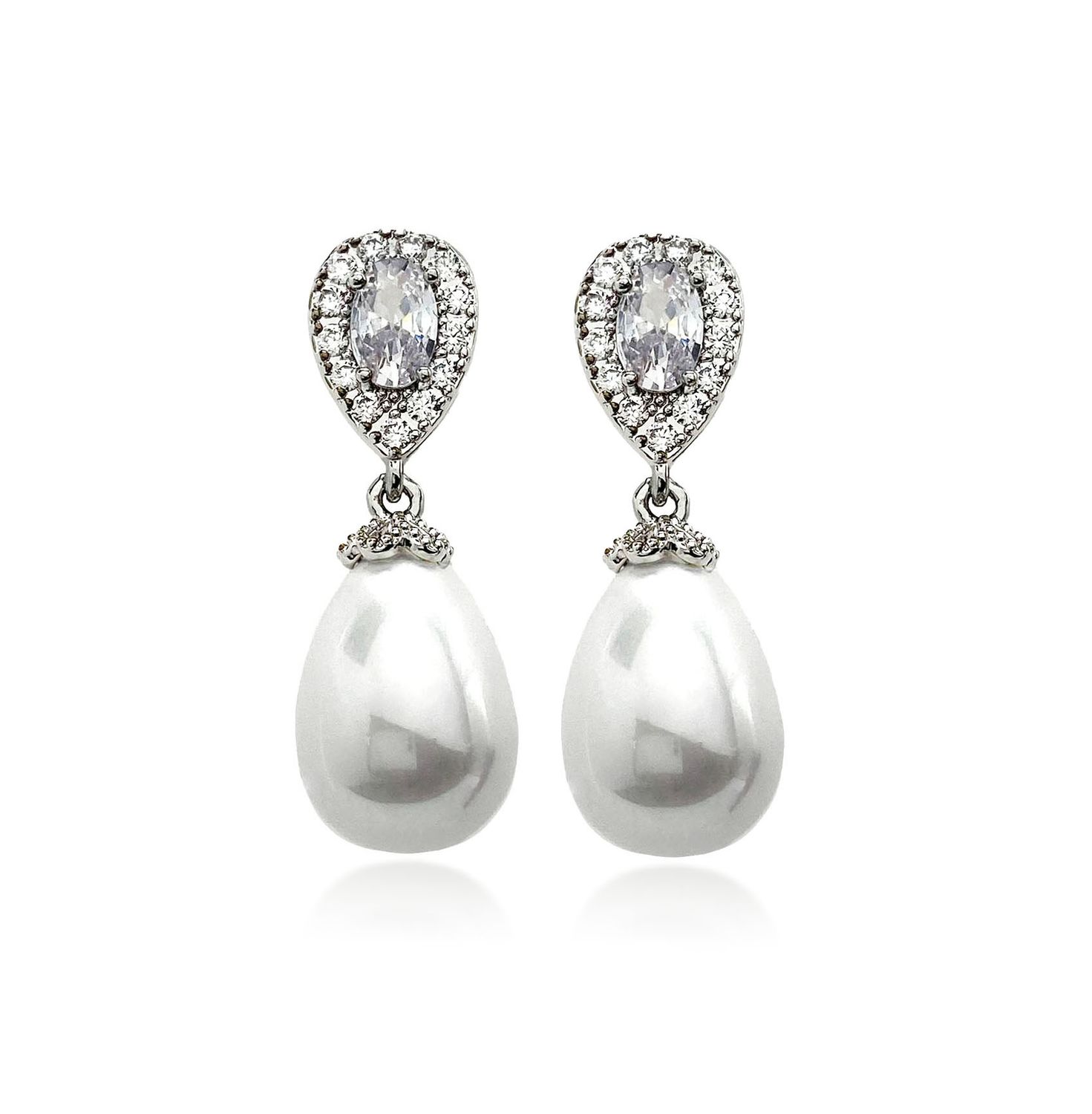 Teardrop Pearl Earrings