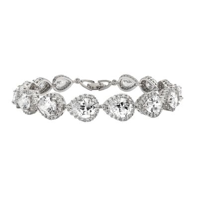 Pear Shaped Cubic Zirconia Tennis Bracelet