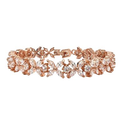 XO Cubic Zirconia Tennis Bracelet