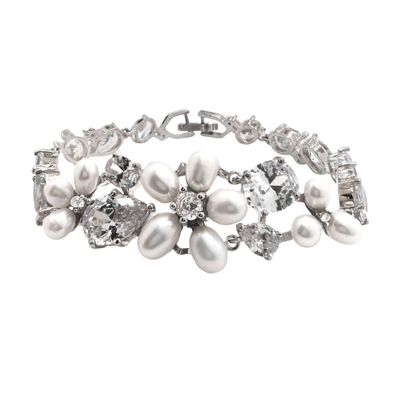 Freshwater Primose Crystal Bracelet