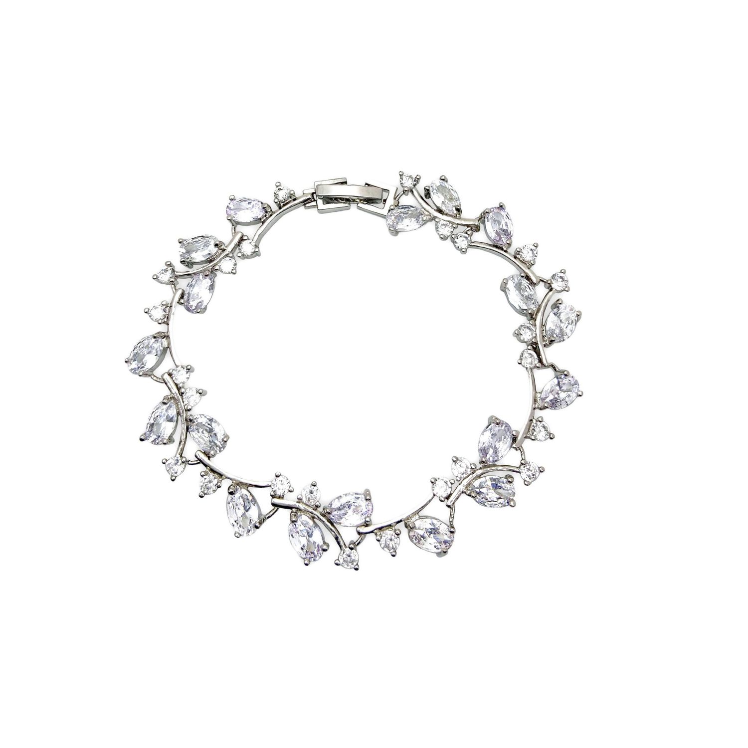 Christina Crystal Silver Bracelet
